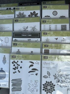 Lot 32 Stampin' Up! Clear-Mount Stamp Set Collection assorted